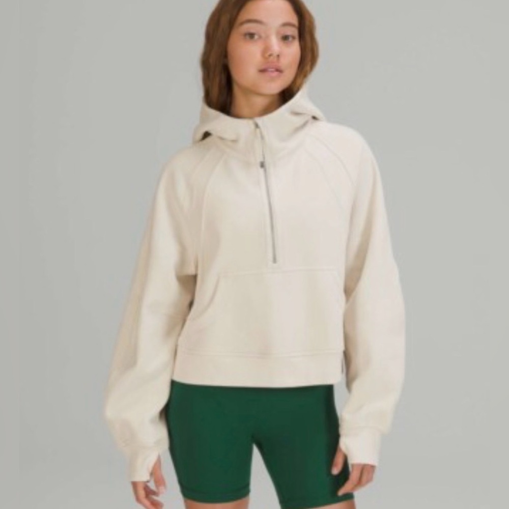 Lululemon Scuba Oversized Half-Zip Hoodie - Bone M/L